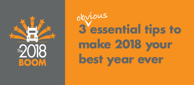 3 Essential tips to make 2018 your best year