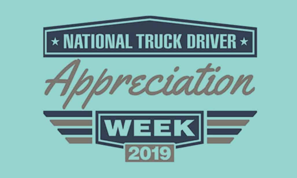 National truck driver appreciation week banner