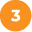 orange 3 in circle icon small