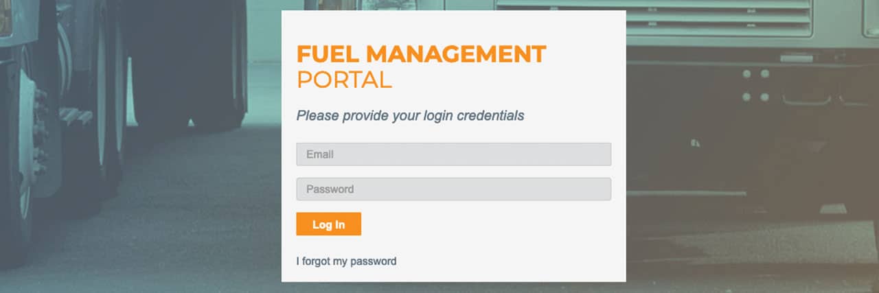 eCapital Fuel Portal Login Screenshot