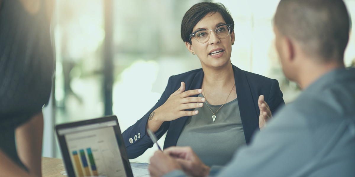 business meeting with financials to review extended payment terms.