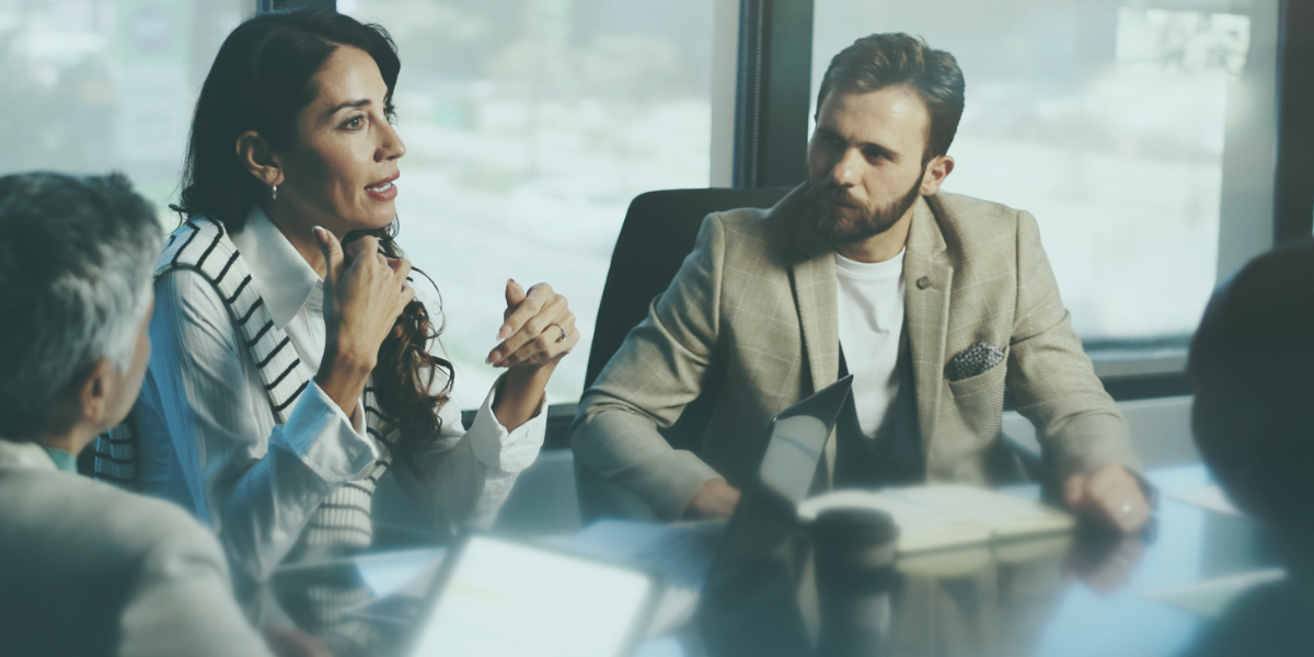 Business meeting to review financial planning for unexpected events.