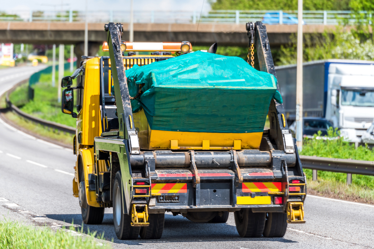 Waste management truck the utilizes invoice financing.