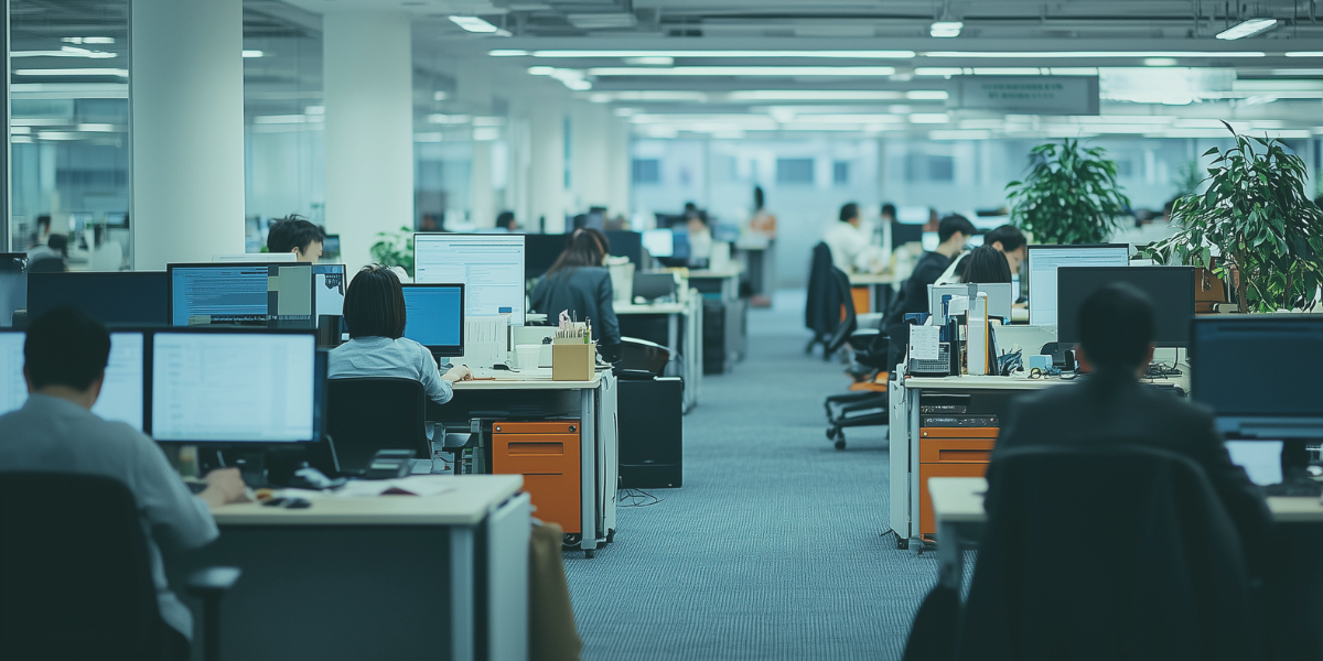 Office with professionals working on flexible financing solutions.