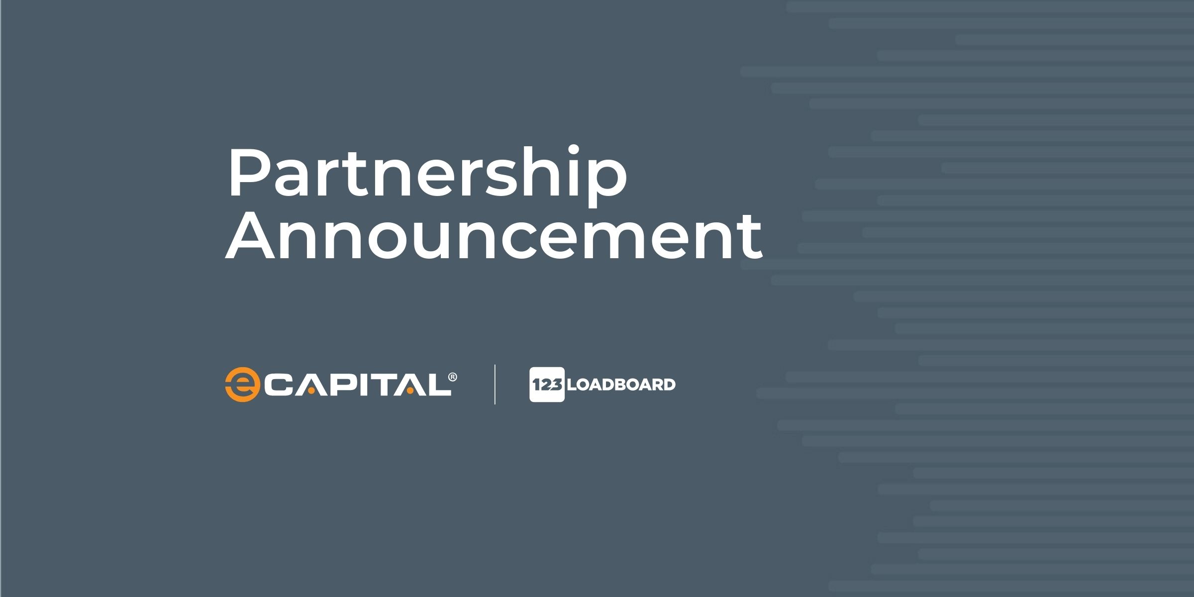 eCapital logo and 123Loadboard logo for partnership