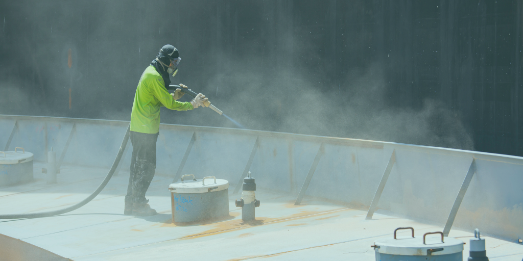 Professional blast cleaning service.
